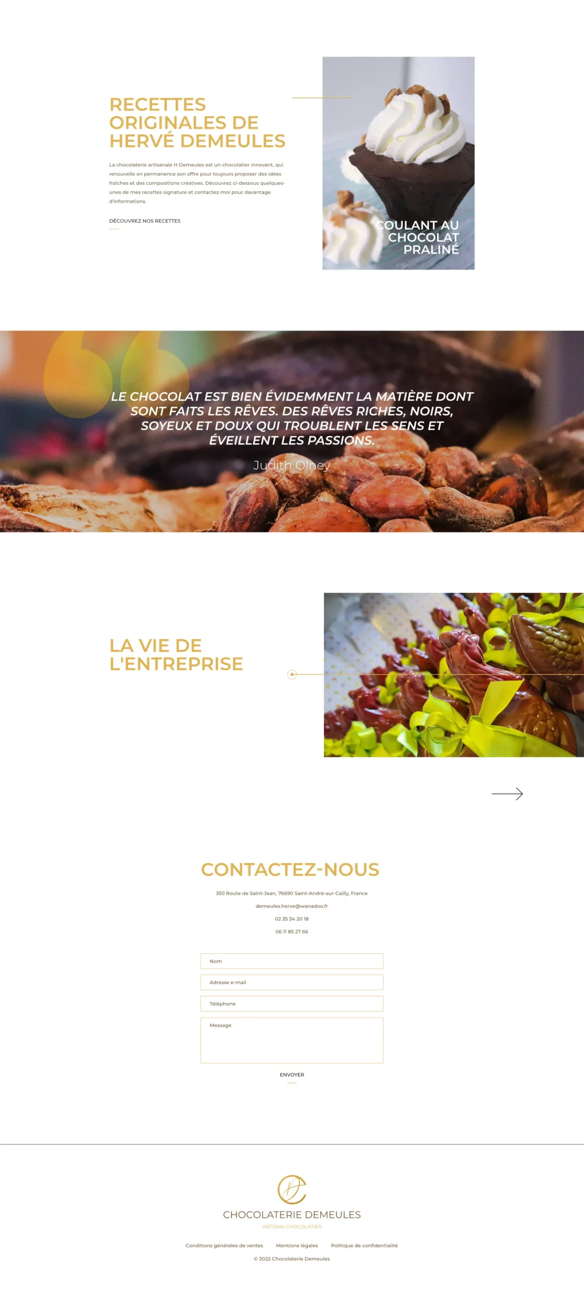 Steve Pétrel - Studio graphique - Chocolaterie Demeules