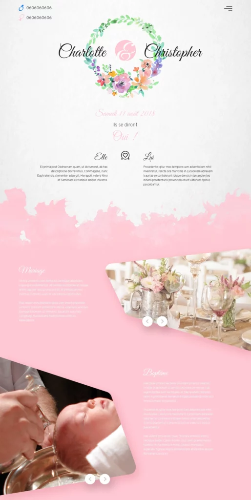Steve Pétrel - Studio graphique - Charlotte & Christophe